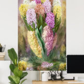 Hyacinth in Hyacinth Vase 2 fijn Poster/Afdruk Poster (Thuiskantoor)