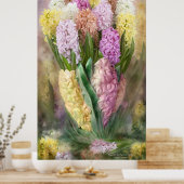 Hyacinth in Hyacinth Vase 2 fijn Poster/Afdruk Poster (Keuken)