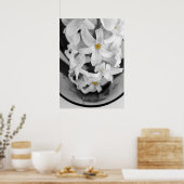 hyacinth in zwart-wit poster (Keuken)