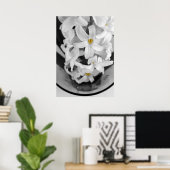 hyacinth in zwart-wit poster (Thuiskantoor)