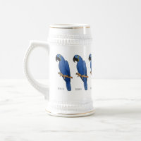 Hyacinth macaw bird cartoon illustraties
