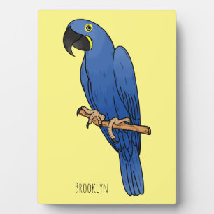 Hyacinth macaw bird cartoon illustraties fotoplaat