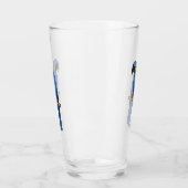 Hyacinth macaw bird cartoon illustraties glas (Links)