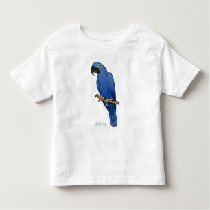 Hyacinth macaw bird cartoon illustraties kinder shirts