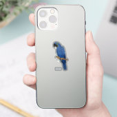 Hyacinth macaw bird cartoon illustraties sticker (Telefoon)