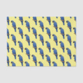 Hyacinth macaw bird cartoon illustraties tissuepapier (Voorkant)