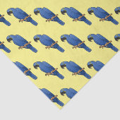 Hyacinth macaw bird cartoon illustraties tissuepapier (Detail)