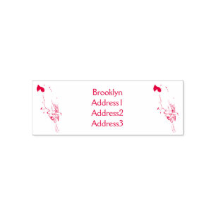 Hyacinth macaw bird cartoon illustraties  zelfinktende stempel