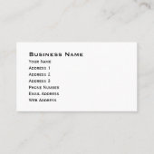 Hyacinth Macaw Bird Visitekaartje (Voorkant)