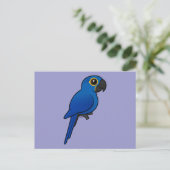 Hyacinth Macaw Briefkaart (Staand voorkant)