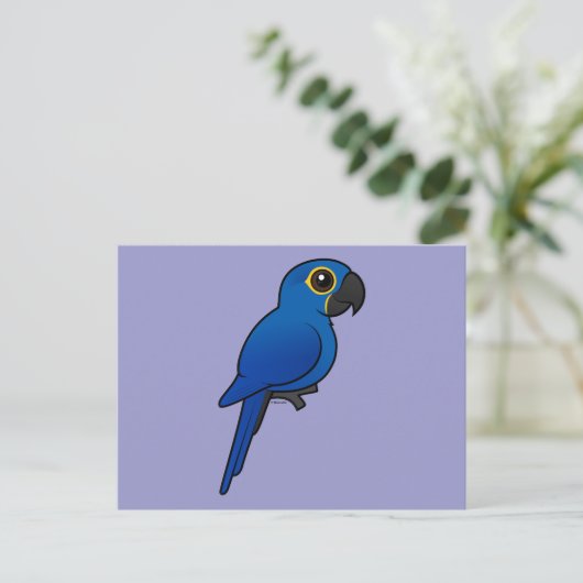 Hyacinth Macaw Briefkaart (Staand voorkant)