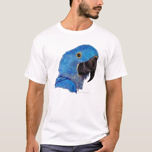 Hyacinth Macaw (donker ontwerp) T-shirt (Voorkant)