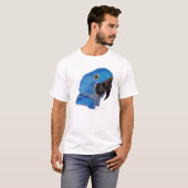 Hyacinth Macaw (donker ontwerp) T-shirt (Voorkant volledig)