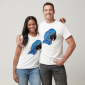 Hyacinth Macaw (donker ontwerp) T-shirt (Unisex)