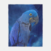 Hyacinth Macaw Fleece Deken (Voorkant)