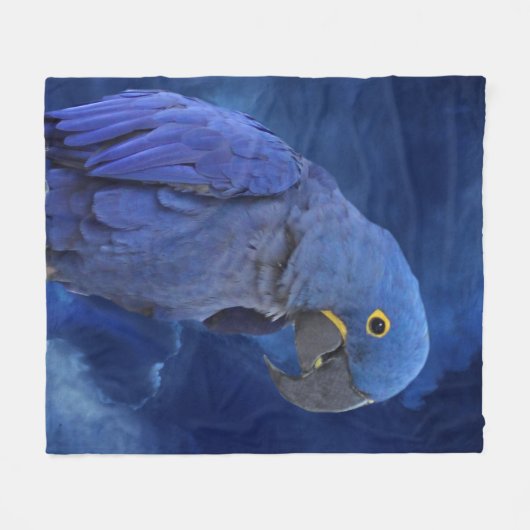 Hyacinth Macaw Fleece Deken (Voorkant (Horizontaal))