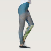 Hyacinth Macaw Parrot Bird Over Print Leggings (Rechts)