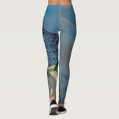 Hyacinth Macaw Parrot Bird Over Print Leggings (Achterkant)
