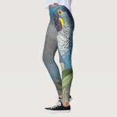 Hyacinth Macaw Parrot Bird Over Print Leggings (Links)