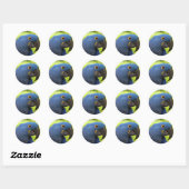 Hyacinth Macaw Ronde Sticker (Vel)