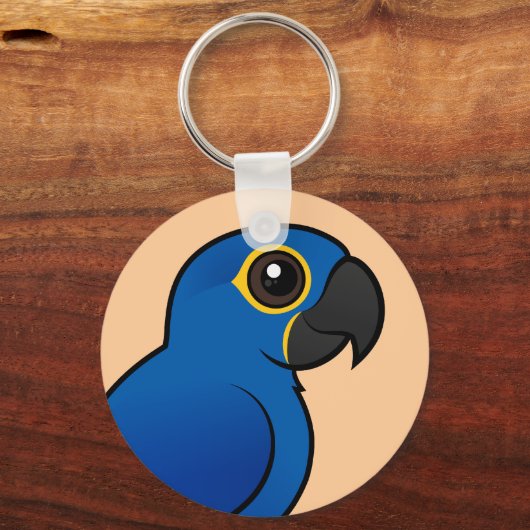 Hyacinth Macaw Sleutelhanger (Voorkant)
