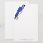 Hyacinth Macaw Stationery Briefpapier (Voorkant / Achterkant)