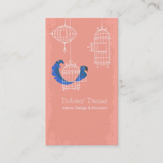 Hyacinth Macaw Visitekaartje (Voorkant)