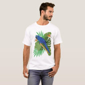 Hyacinth macaw with leaves t-shirt (Voorkant volledig)