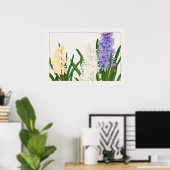 Hyacinth, Paarse White & Yellow Flowers van Konan, Poster (Thuiskantoor)