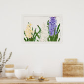 Hyacinth, Paarse White & Yellow Flowers van Konan, Poster (Keuken)