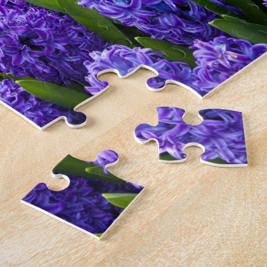 Hyacinth Violet Wildbloemen Jigzaag Puzzle Legpuzzel (Zijkant)