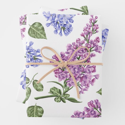 Hyacinth Wrapping Paper Sheets (In situ)