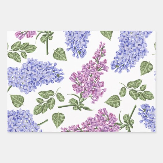 Hyacinth Wrapping Paper Sheets (Voorkant)
