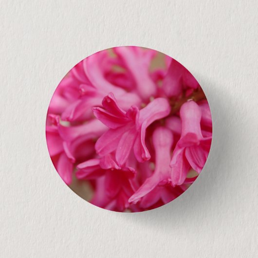 Hyacinthe Pink Ronde Button 3,2 Cm (Voorkant)