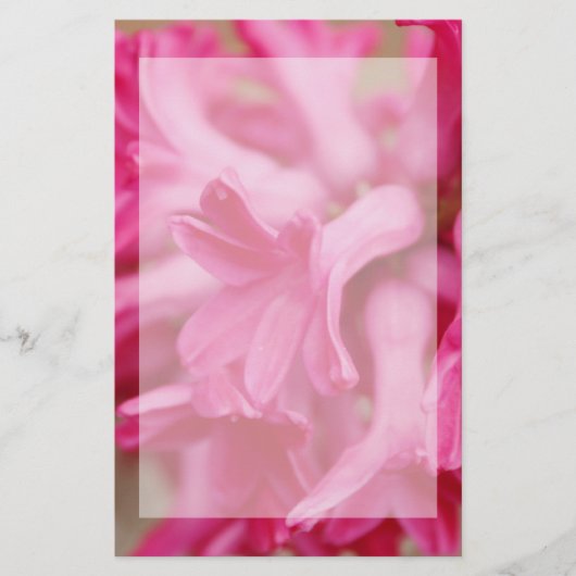Hyacinthe Pink Stationery Briefpapier (Voorkant)