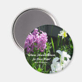 Hyacinths en Daffodil Magneet (Voorkant / Achterkant)