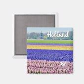 Hyacinths in Holland - magneet van Velvet Escape (Voorkant / Achterkant)
