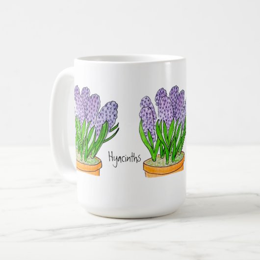 Hyacinths  koffiemok (Voorkant links)