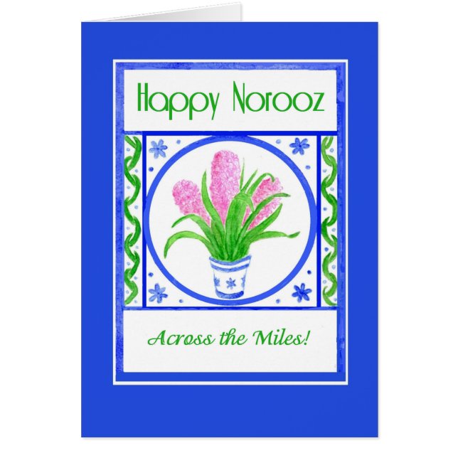  hyacinths Norooz "Over de Miles" (Voorkant)