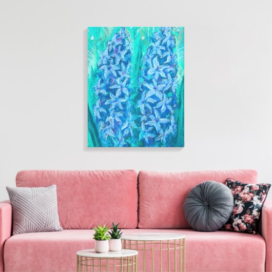 Hyacinths Snellere paasforen Canvas Afdruk (Insitu (Woonkamer))