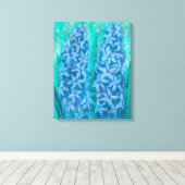 Hyacinths Snellere paasforen Canvas Afdruk (Insitu (Houten vloer))