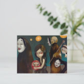 "Hyakki Yakō" Briefkaart deel 1 (Staand voorkant)