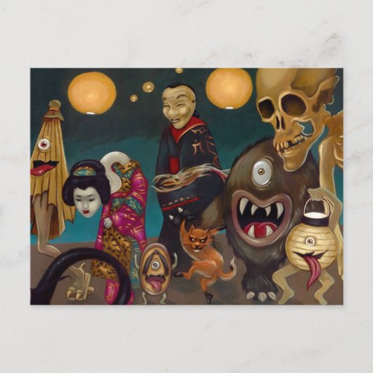 "Hyakki Yakō" Briefkaart deel 2 (Voorkant)