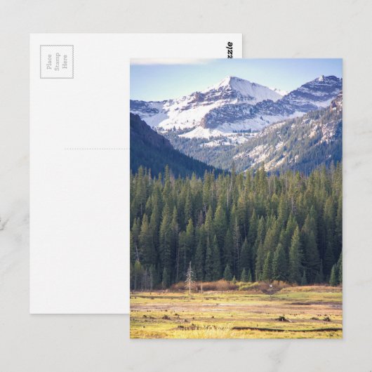 Hyalite Peaks Bozeman, Montana Briefkaart (Voorkant / Achterkant)