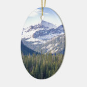 Hyalite Peaks Bozeman, Montana Keramisch Ornament (Links)