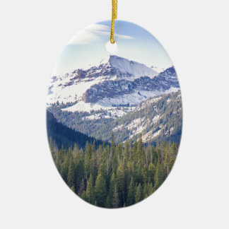 Hyalite Peaks Bozeman, Montana Keramisch Ornament