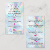 Hyaluron Pen Filler Nazorg-instructies Visitekaartje (Voorkant / Achterkant)