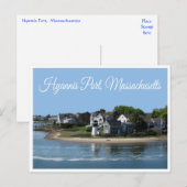 Hyannis Port Massachusetts, Cape Cod Briefkaart (Voorkant / Achterkant)