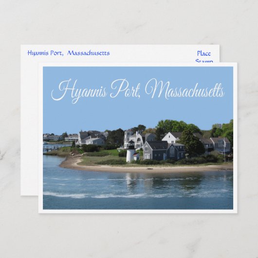 Hyannis Port Massachusetts, Cape Cod Briefkaart (Voorkant / Achterkant)