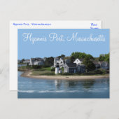 Hyannis Port Massachusetts, Cape Cod Briefkaart (Voorkant / Achterkant)